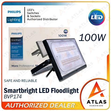 Philips LED Flood Light 100W Smartbright BVP 174 .